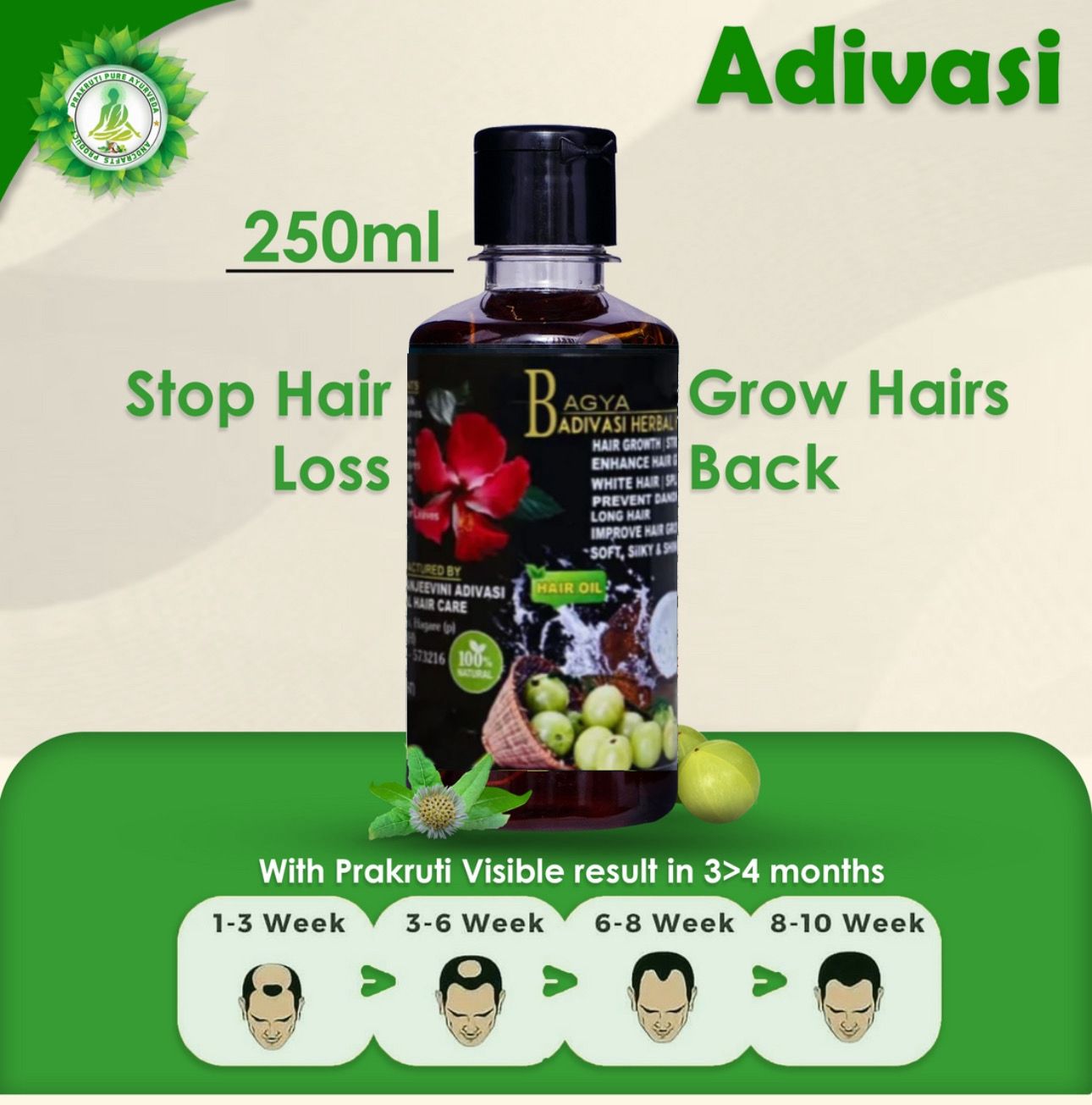 Adivasi Hakki Pikki Hair Oil